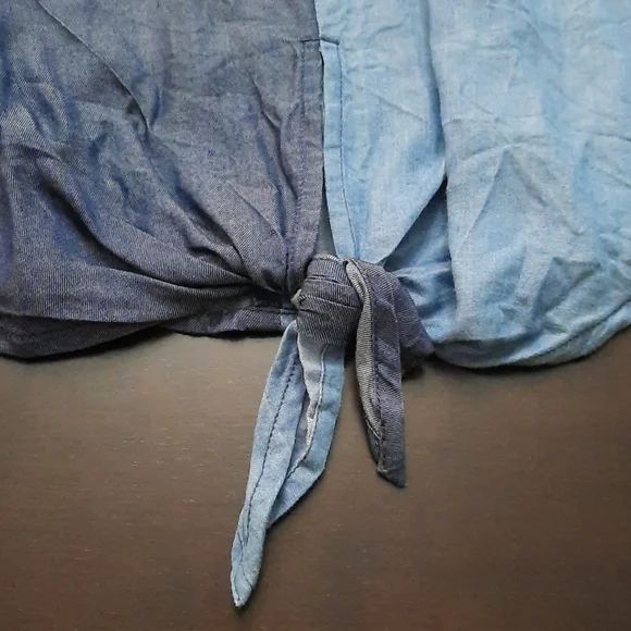 Joe's Jeans Rita Chambray Sleeveless Blouse - Picture 5 of 6